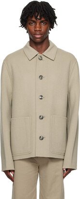 Taupe Double-Faced Coat