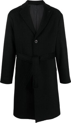 Single-Breasted Belted-Waist Coat