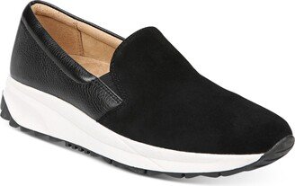 Selah Slip-on Sneakers - Black Suede/Leather