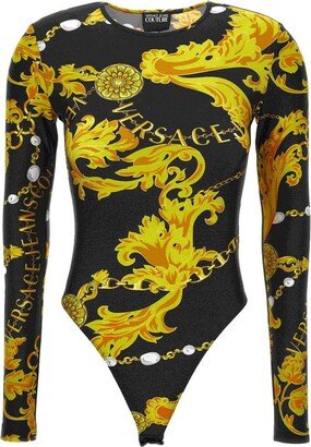 Baroque-print Bodysuit