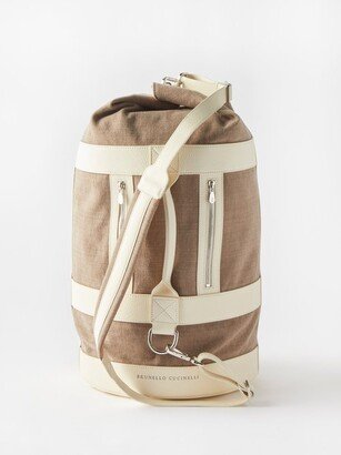 Canvas And Leather Holdall