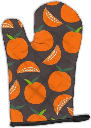 Oranges on Gray Oven Mitt