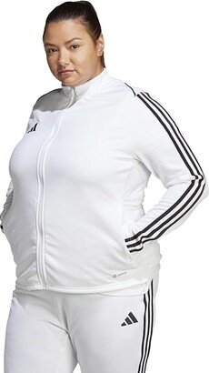 Plus Size Tiro 23 League Training Jacket (White) Women's Clothing