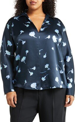 Sea Carnation Silk Blouse