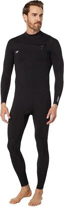 Ninja 3/2 mm Chest Zip Full Wetsuit (Black/Black) Men's Wetsuits One Piece