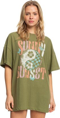 Juniors' Sweet Janis Ii Oversized T-Shirt