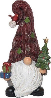 Resin 8.75 in. Multicolored Christmas Gnome Figurine