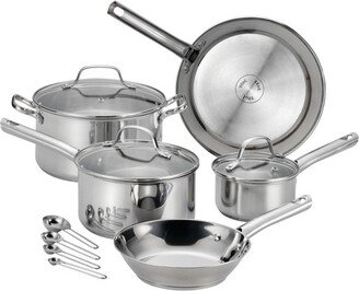 Performa Stainless Steel Cookware, 14pc Set, Silver