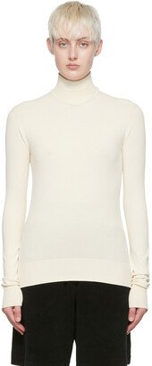 Beige Viscose Turtleneck