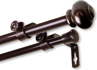 InStyleDesign Monroe Adjustable Double Curtain Rod