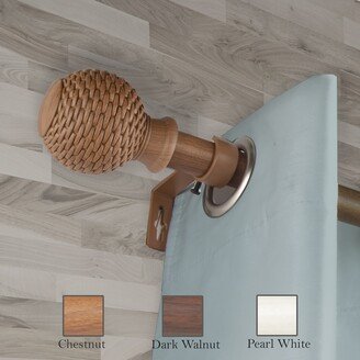 InStyleDesign Kray 1 inch Faux Wood Curtain Rod