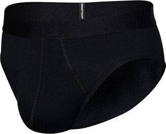 SAXX UNDERWEAR Droptemp Cooling Cotton Brief Fly (Black) Men's Underwear