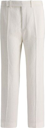 Low-Waisted Straight-Leg Trousers