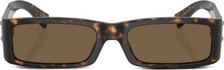 Tortoiseshell-Effect Tinted Sunglasses