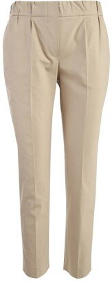Cropped Pleated Trousers-AB
