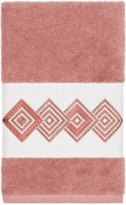 Noah Embellished Hand Towel - Tea Rose