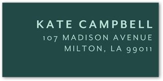 Wedding Address Labels: Modern Deco Address Label, Green, Address Label, Matte