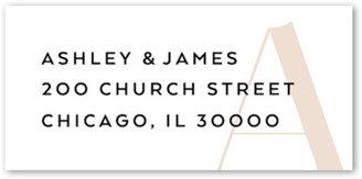 Wedding Address Labels: Together Type Address Label, Beige, Address Label, Matte