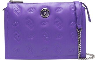 Monogram-Debossed Crossbody Bag