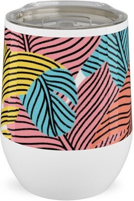 Travel Mugs: Always On The Bright Side - Multi Stainless Steel Travel Tumbler, 12Oz, Multicolor