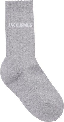 Les Chaussettes logo knit socks