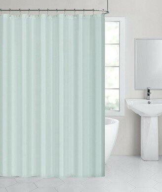 Kate Aurora Hotel Collection Water Resistant Fabric Shower Curtain Liner - Seamist/Aqua