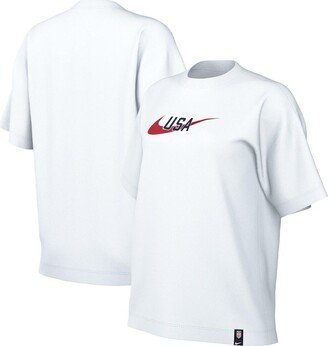 Women's White Usmnt Swoosh T-shirt