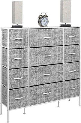 Drawer Dresser for Bedroom Clothes Storage Gray