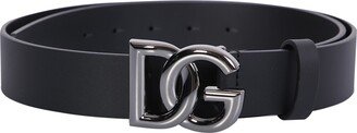 Logo-buckle Leather Belt-AP