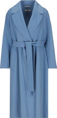 'S Max Mara Belted Long-Sleeved Coat-AJ