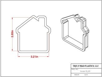 Fast Shipping House Cookie Cutter, Home Housewarming Cutter