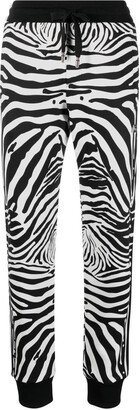 DOLCE & GABBANA CRUISE Cotton zebra print sweatpants