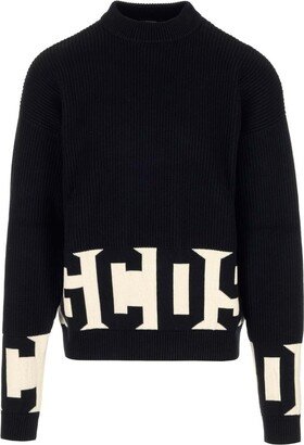 Logo Intarsia Low Band Sweater-AA