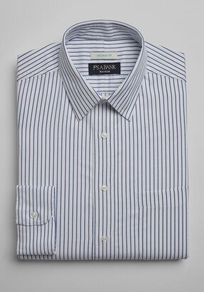 Big & Tall Men's Traveler Collection Tailored Fit Stripe Dress Shirt