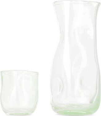 Green Onda Carafe & Glass Set