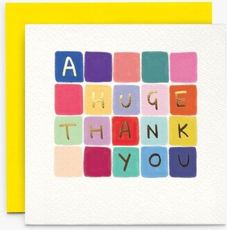 Susan O'Hanlon Coloured Squares Thank You Card