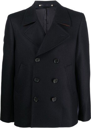 Double-Breasted Fastening Peacoat