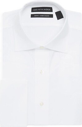 Saks Fifth Avenue Made in Italy Saks Fifth Avenue Men's Slim-Fit Solid Cotton Dress Shirt