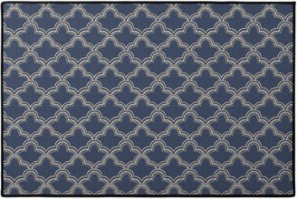 Door Mats: Tangier Door Mat, Blue