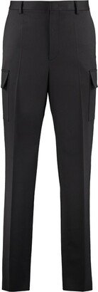 Straight Leg Tailored Trousers-CF