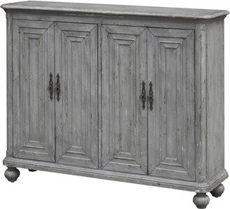 Treasure Trove Accents Baylee Rustic Farmhouse 4 Door Storage Cabinet Gray - Treasure Trove