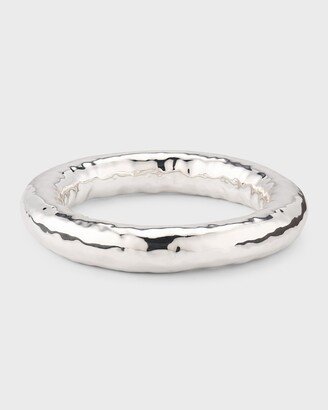 Silver Chunky Stacking Bangle Bracelet