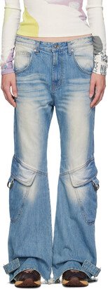 OPEN YY Blue Cinch Strap Jeans