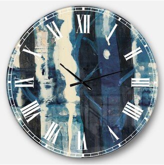 Designart Country Charm Oversized Metal Wall Clock - 36 x 36