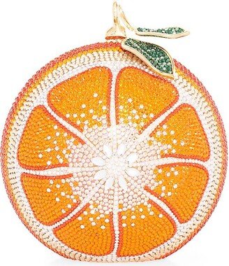Tangerine Crystal Sphere Bag