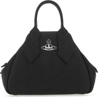 Logo-Plaque Mini Top Handle Bag