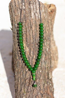 Handmade Worry Beads, Green Beads, Handmade Greek Komboloi, Anti Stress Beads, Islamic Bead, Tasbih Misbaha Tasbeeh Dhikr, Prayer Bead, Amber Beads