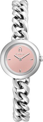 Furla Watches FURLA Ladies Silver Tone Stainless Steel Bracelet Watch WW00019007L1