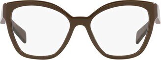 Prada Eyewear Cat-Eye Frame Glasses-AA