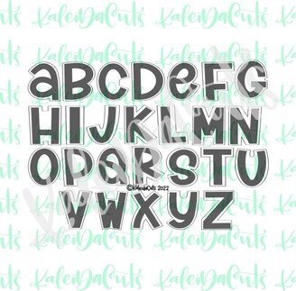 3.5 | Standard Handwritten Alphabet Individual Cookie Cutter